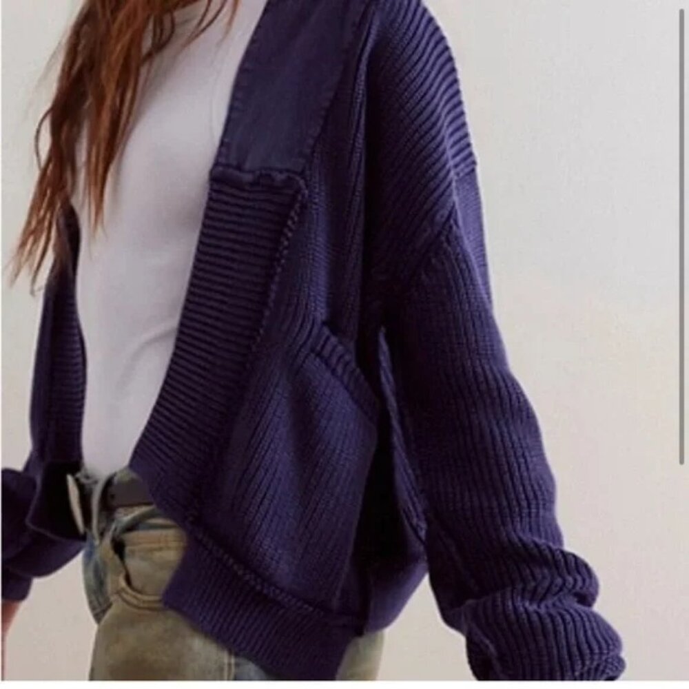 NWOT Free People Worn Through Surplus Cardi size- MEDIUM